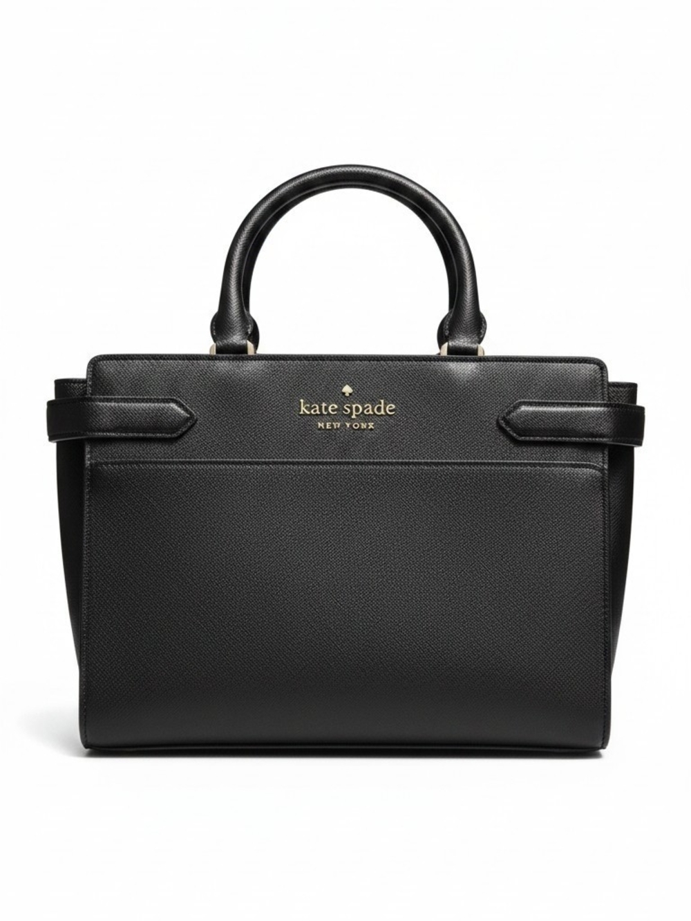 Kate Spade Black Leather Purse With Shoulder Strap Included
